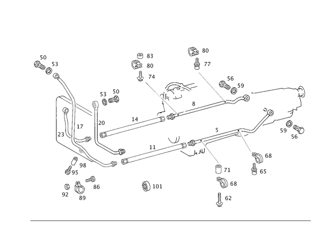 199978282 - Special Equipment: Hose for Mercedes-Benz Image image