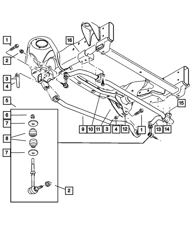 6508762AA - : Hex Flange Lock Nut, Mounting for Mopar Image