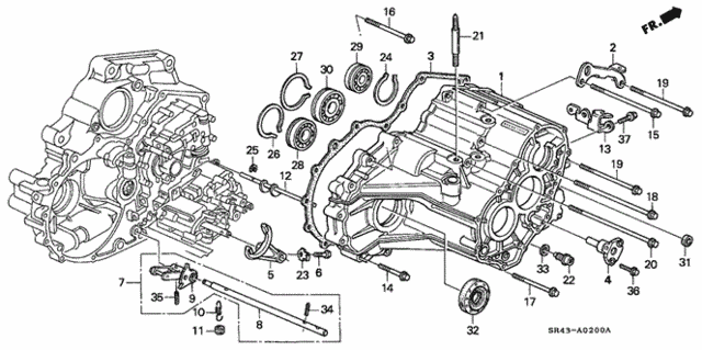 AT Transmission Housing for 1993 Honda Civic #0