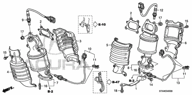 Converter (1) for 2007 Acura MDX #0