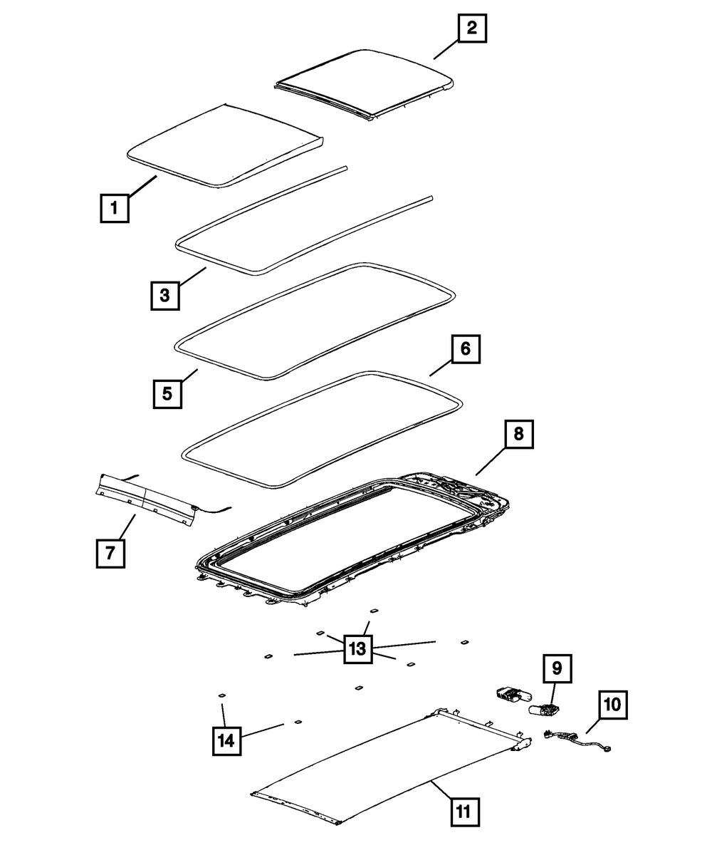 2021-2025 Jeep Sunroof Glass 68518684AA | My Mopar Parts