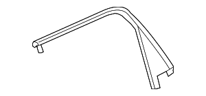 2007-2017 GM Rear Driver Side Door Window Upper Reveal Molding 20932589 ...