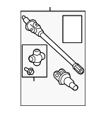 68477013AA - Suspension: Axle Shaft for Mopar Image