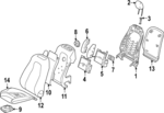 17791016038U01 - Body: Cushion Assembly for Mercedes-Benz Image