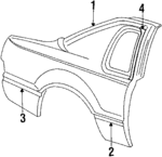 E7SZ6327840A - Body: Outer Panel for Ford: Thunderbird Image