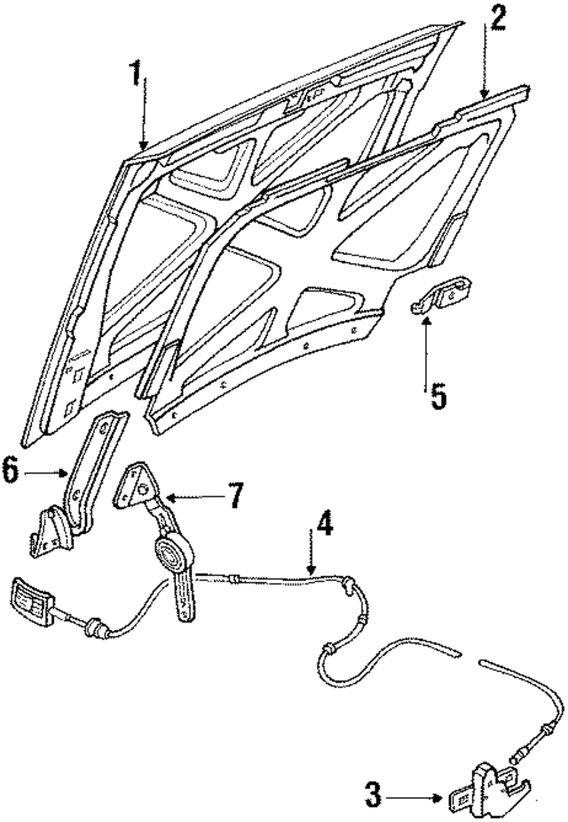 F1TZ16612A - Body: Hood for Ford: Bronco, F-150, F-250, F-350, F-Super Duty Image