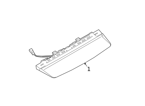 High Mounted Stop Lamp for 2011 BMW 550i GT #0
