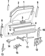 3538040 - Body: Seal Strip for Buick: Riviera | Cadillac: Eldorado | Oldsmobile: Toronado Image