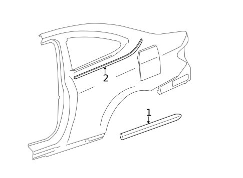 Exterior Trim - Quarter Panel for 2014 Mercedes-Benz C63 AMG #0