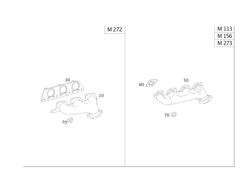 Exhaust Manifold for 2006 Mercedes-Benz R350 #0