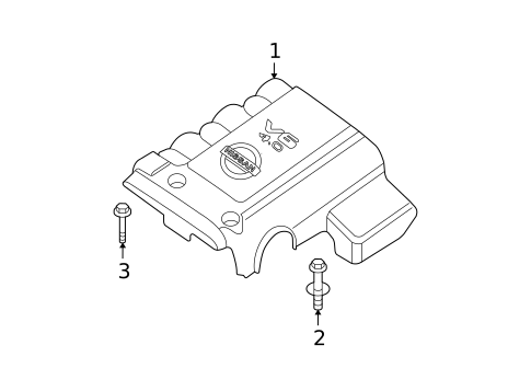 Engine Appearance Cover for 2019 Nissan Frontier #0