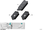 61315A21BC6 - Vehicle Electrical System: Button, Central Locking System, Right for BMW Image