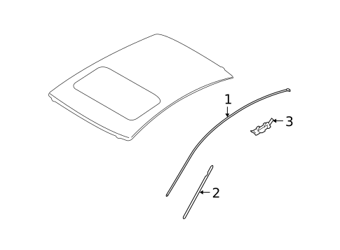 Exterior Trim - Roof for 2008 INFINITI G35 #0