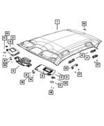 5108235AE - : Sunvisor Bracket, Left for Mopar Image