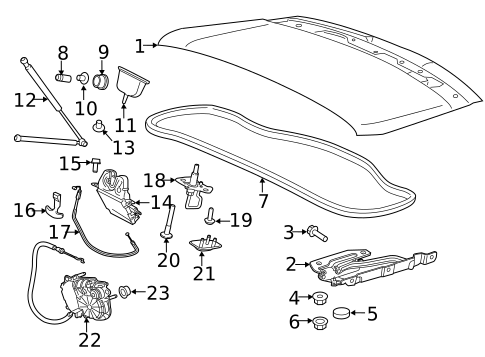 Lid & Components for 2020 Jaguar F-Type #0