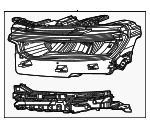 68606229AB - Electrical: Headlamp Assembly for Mopar Image