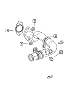 5047484AD - Cooling: Water Inlet Tube for Chrysler: 200 | Dodge: Dart | Fiat: 500X | Jeep: Cherokee, Compass, Renegade | Ram: ProMaster City Image