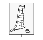 624130E040B0 - Body: Lower Center Pillar Trim for Toyota Image image