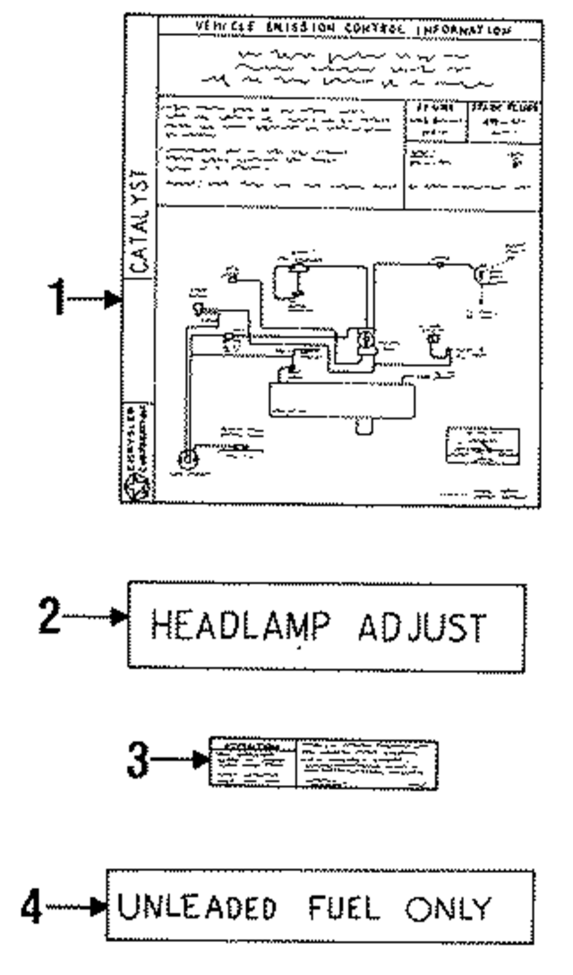 4591131 - Body: Emission Label for Mopar Image
