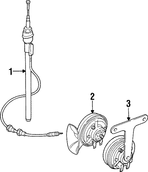 Horn for 1994 Land Rover Discovery #0