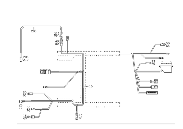 203540731098 - Electrical System: Wiring Harness for Mercedes-Benz Image image
