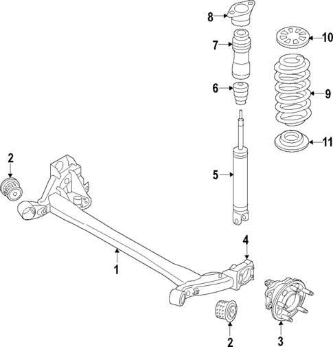 Rear Suspension for 2020 Hyundai Elantra GT #2