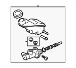 58510R5000 - Body: Master Cylinder for Hyundai Image