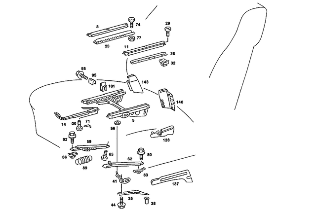1239101127 - : Rail for Mercedes-Benz Image