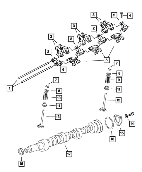 Camshaft and Valve for 2010 Chrysler 300 #0