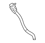 99120104407 - Fuel System: Filler Neck for Porsche: 718 Boxster, 718 Cayman, 718 Spyder, 911, Boxster, Cayman Image