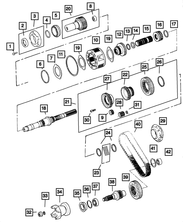 « 68196327AA – Transfer Case Model 244 [DHV] : Boîte De Transfert Planetaire pour Mopar Image »