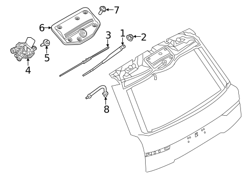Wiper Components for 2020 Land Rover Range Rover Sport #0