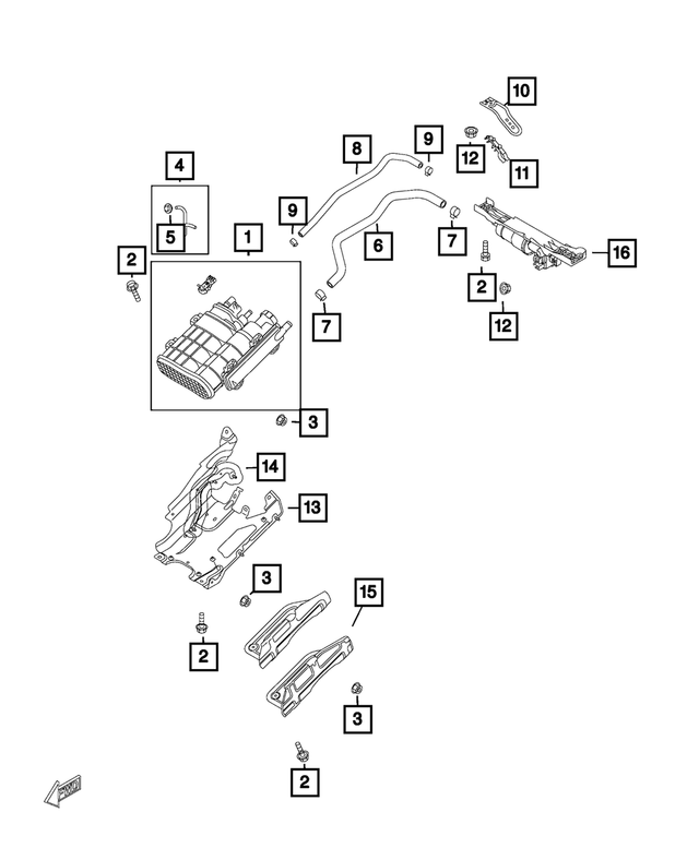 68315275AA - Emission Controls: Vapor Canister for Mopar Image