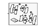 494548150 - : Disc Brake Pad Shim for Toyota: Crown, Crown Signia, Highlander Image