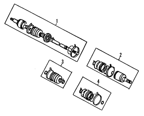 Axle Components for 1988 Chevrolet Spectrum #1