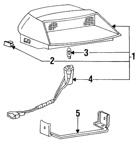 High Mount Lamps for 1993 Hyundai Elantra #0