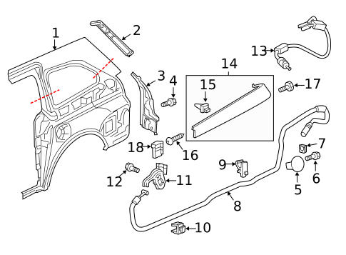 Side Panel & Components for 2014 Honda Odyssey #0