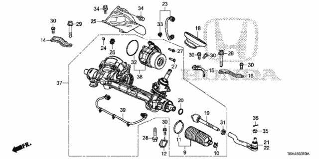 P.S. Gear Box (Eps) for 2016 Honda Civic #0