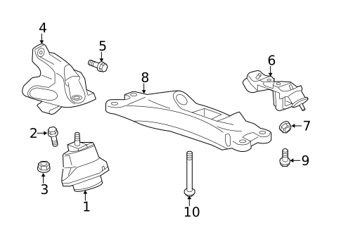 Engine & Trans Mounting for 2015 Cadillac ATS #0
