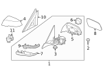 7149231823 - Body: Mirror Assembly Bolt for BMW Image
