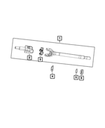 GR145053AA - Front Axle; Dana 216 MM; Differential and Drive Line: U-joint Kit, Right Or Left for Mopar Image
