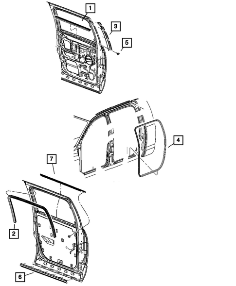 Weatherstrips and Seals for 2009 Dodge Ram 3500 #5
