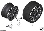 36107884269 - Wheels: Disc Wheel Light Alloy Midnight Gray for BMW Image