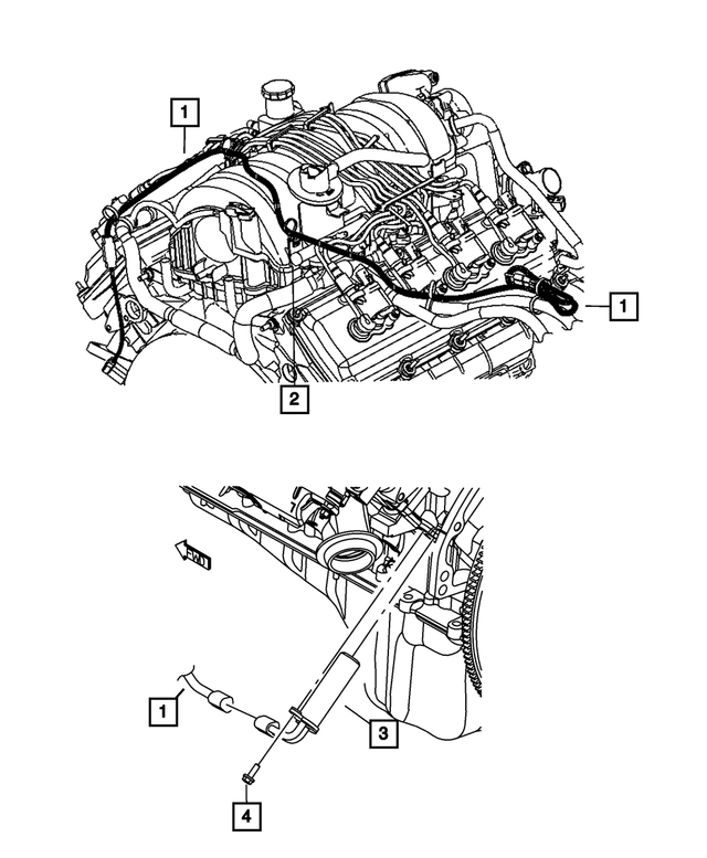 6501373 - Engine: Hex Head Bolt, Mounting for Mopar Image
