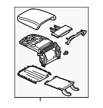 1K0864207F4QG - Body: Armrest Assembly for Volkswagen: GTI, Jetta, R32, Rabbit Image