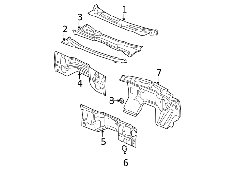 Cowl for 2008 Jeep Commander #0