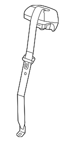 19181675 - Electrical: Center Seat Belt for Chevrolet: Express 1500, Express 2500, Express 3500 | GMC: Savana 1500, Savana 2500, Savana 3500 Image