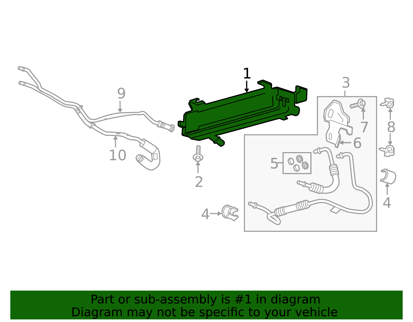 JL1Z-7869-A - Automatic Transmission Oil Cooler - 2018-2021 Ford