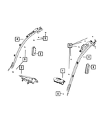 68320196AC - : Side Curtain Air Bag, Right for Mopar Image