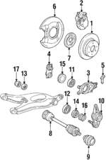 126423001264 - Brakes: Brake Rotor for Mercedes-Benz Image
